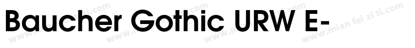 Baucher Gothic URW E字体转换